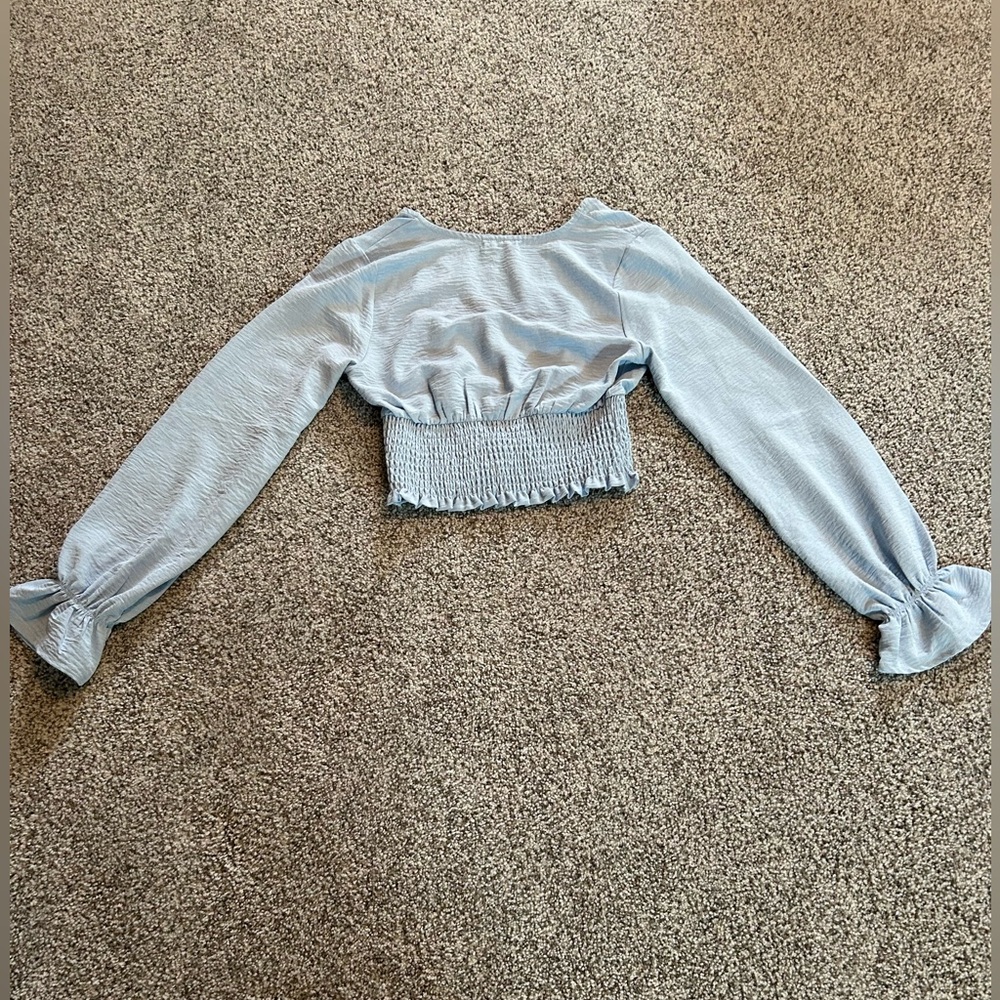 Altered state blue long sleeve top